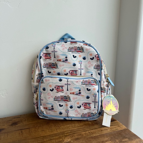 Disney x Stoney Clover Lane Disneyland Main Street Mini Backpack White - Picture 1 of 5